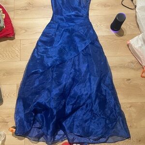 Elegant Blue Prom Dress